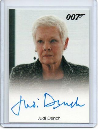 2017 James Bond Archives Final Edition Full - Bleed Judi Dench As M Auto