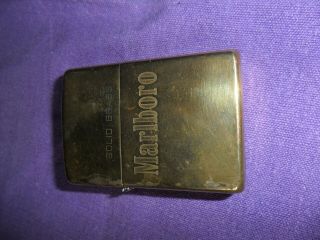 Vintage Solid Brass Zippo Lighter