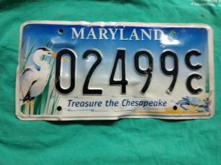 Vintage License Plate Tag Maryland Treasure Chesapeake Md Rustic Combine $4 Ship