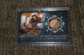 Weasley Tent Material Authentic Prop Card Harry Potter & The Goblet Of Fire