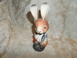 Very Old Paper Mache Nodder Bunny Rabbit Made In Germany