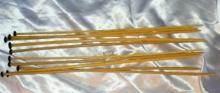 Bakelite Antique Knitting Needles Bucilla Vintage 10 Needles