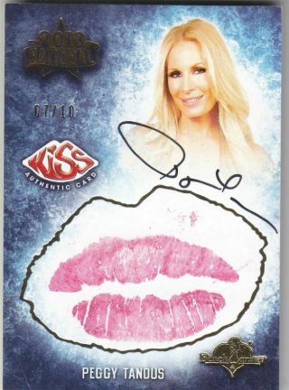 2013 Benchwarmer National Peggy Tanous Autograph Kiss Card /10