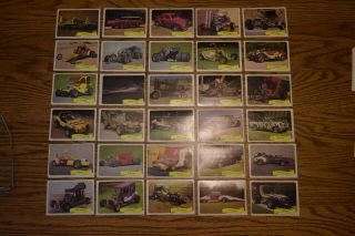 Kustom Cars Series 1 - Fleer 1974 Complete Set 30 Stickers,  9 Puzzle Checklist
