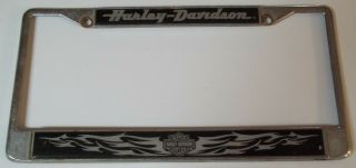 Vhtf Oem Harley Davidson Car/truck Chrome License Plate Frame Zinc Alloy