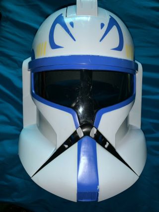 2008 Lfl Hasbro Star Wars Captain Rex Clone Trooper Talking Voice Changer Helmet