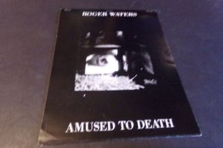 Vintage Roger Waters Amused To Death Song Lyric Book Watching Tv Three Wishes
