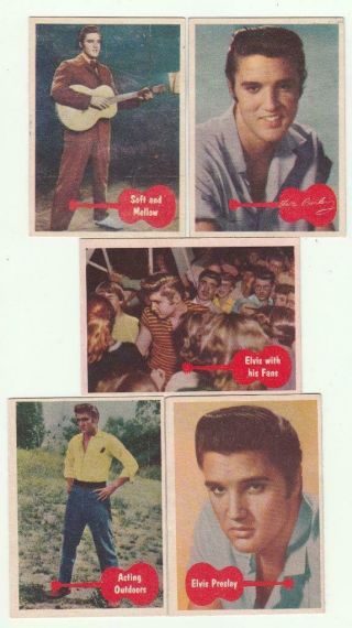 14 Vintage 1956 Elvis Presley Cards Bubbles ? Topps ? Elvis Presley Enterprises
