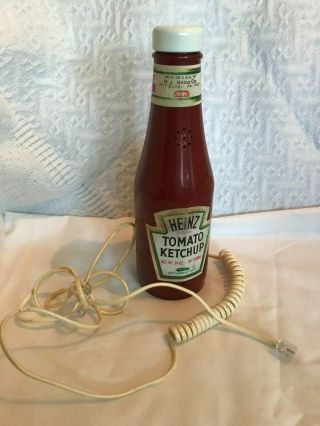 Vintage Specialty Telephone Heinz 57 Ketchup Bottle