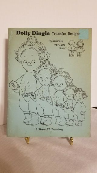 Vintage Dolly Dingle Transfer Designs Dolls Book 72 Embroidery Applique