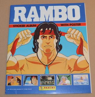 1986 Panini Rambo Empty Album