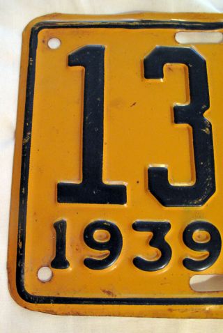 RARE Vintage 1939 Wyoming License Plate 7 Days Only 2