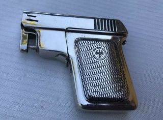 Vintage Rare Unusual Novelty Pistol Lighter And Cigarette Case