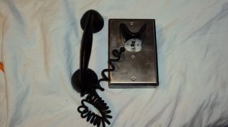 Rare Vintage Standard Electric Co Intercom Wall Telephone Receiver