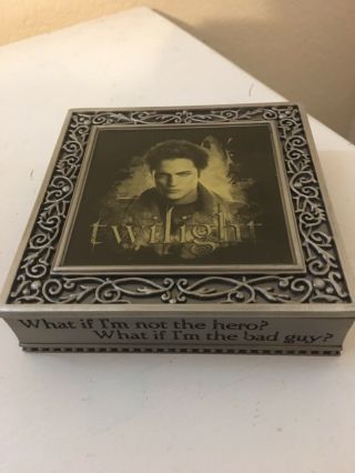 The Twilight Saga Pewter Trinket Box Edward Cullen