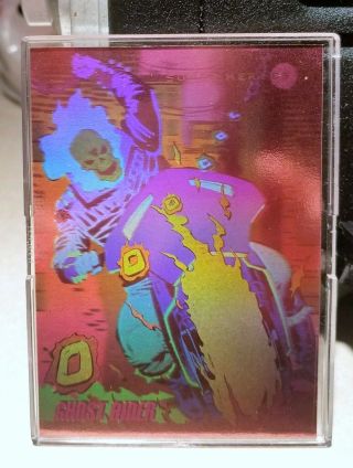 GHOST RIDER H - 5 HOLOGRAM CARD 1992 IMPEL MARVEL UNIVERSE VOLUME 3 3