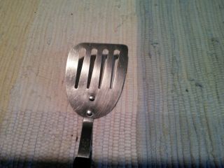 Vintage Ekco Forge Stainless Steel U.  S.  A.  9 1/4 " Short Handled Slotted Spatula