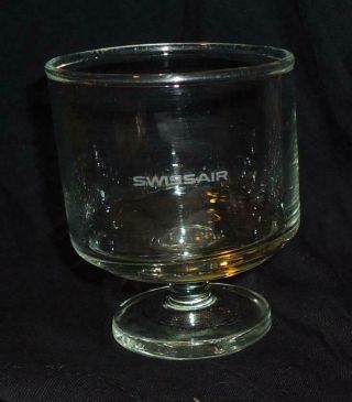 Swissair Vintage Small Glass For Wine Served On Flights