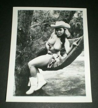 Candy Barr W/ Gun - Vintage 4x5 Photo - Original/pinup/girl/nude/model/burlesque
