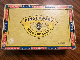 Vintage King Edward Cigar Box