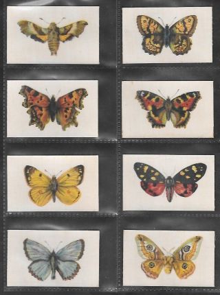 R.  J.  Lea 1924 Scarce (butterflies) 11 Card Part Set " Butterflies & Moths "