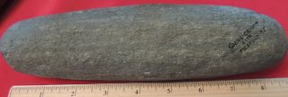 Native American Indian Pestle Artifact Grinding Stone Rock Tool 8 1/2 " Long,