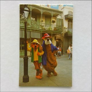 Disneyland Familiar Faces Orleans Square Brer Bear Brer Fox Postcard (p390)