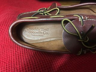 Quoddy Trail Moccasin Co.  Hand Made In Maine Womans Size 8 Leather