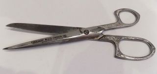 Vintage Chicago Mail Order Co.  Eversharp Forged Steel 8 " Scissors