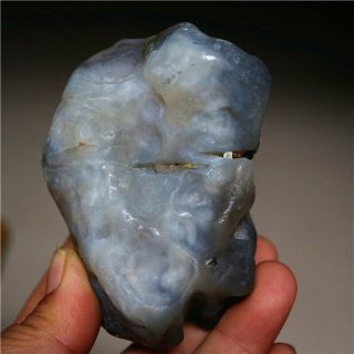 313G Tumbled Rough Gemstone Specimen Banded Agate Stone Collector Botswana 5