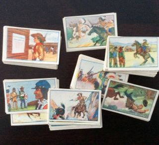 Buffalo Bill Cody & Native American Indian Old West Western Cards From Belgium