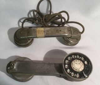 Rotary Telephone Lineman Test Phone Handset Industrial Tool,  Metal Receiver
