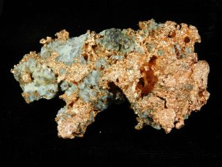 A and 100 Natural Native COPPER Nugget or Float From Michigan 169gr e 2