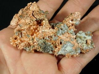 A and 100 Natural Native COPPER Nugget or Float From Michigan 169gr e 5