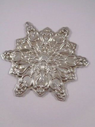 Towle Sterling 1999 Christmas Ornament 925 Snowflake Motif