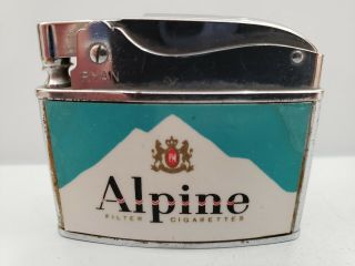 Vintage Ryan " Alpine Filter Cigarettes " Lighter Japan