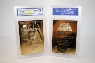 Star Wars A Hope Movie Poster 23kt Gold Card Gem 10 Bogo