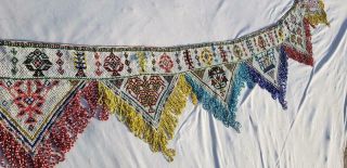 270 " X 10 " Huge Fine Bead Handmade Embroidery Tribal Ethnic Wall Decor Craft Trim