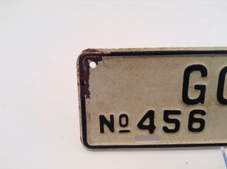 (2) 1954 GORDON Georgia City License Plate,  No.  455 & 456 The Kaolin Center 4