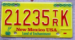 Red Yellow And Green Mexico License Plate