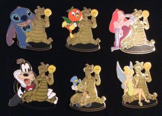 Wdw Imagination Gala Pin Board Pins Characters With Figment Complete Set Le 1000