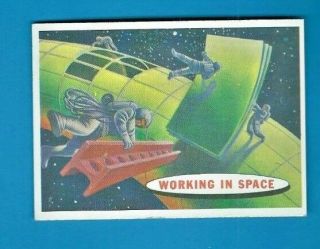 1957 - 1958 Topps Target Moon Salmon Colored Back 52 In Space Ex
