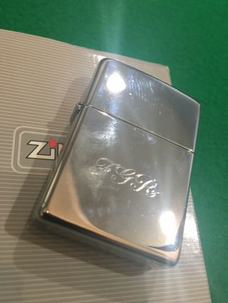 Zippo Silver Plate Xvi Fgr Bradford Pa Made In Usa
