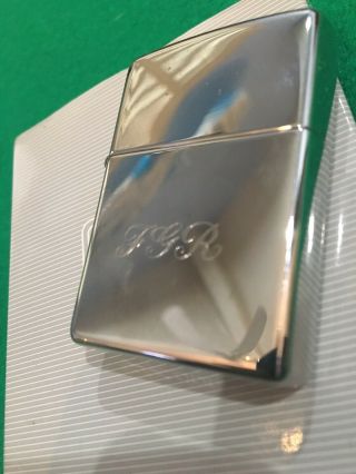 Zippo Silver Plate XVI FGR Bradford PA Made In USA 2