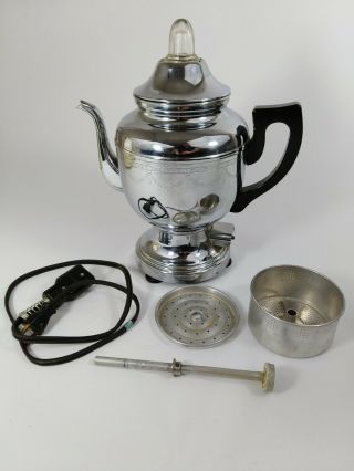 Vintage Farberware 6 Cup Electric Percolator Coffee Pot Model 206 Faberware