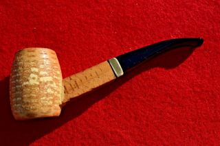 Vintage H&b Irvin S Cobb Square Shank Corn Cob Pipe Bent Toasted & Broken In