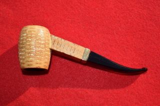 Vintage H&B Irvin S Cobb Square Shank Corn Cob Pipe Bent Toasted & Broken In 3