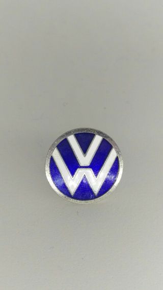 Vintage Vw Volkswagen Enamel Lapel Pin Germany Bug Bus