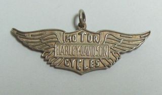 Sterling Harley Davidson Pendant