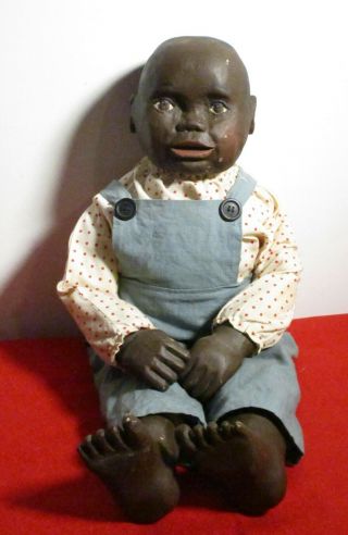 Arnetts Country Store Black Americana Doll - Joshua - Lg.  25 " - Signed